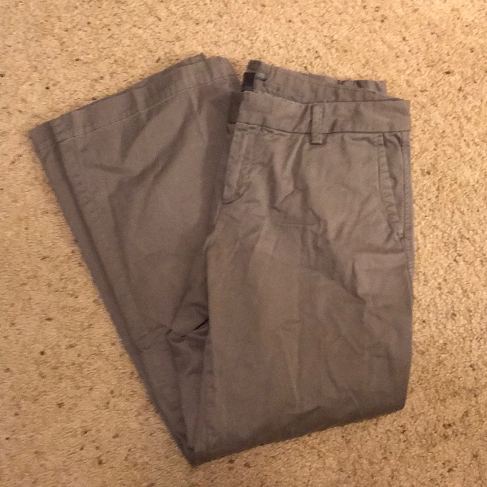 Grey straight leg GAP pants